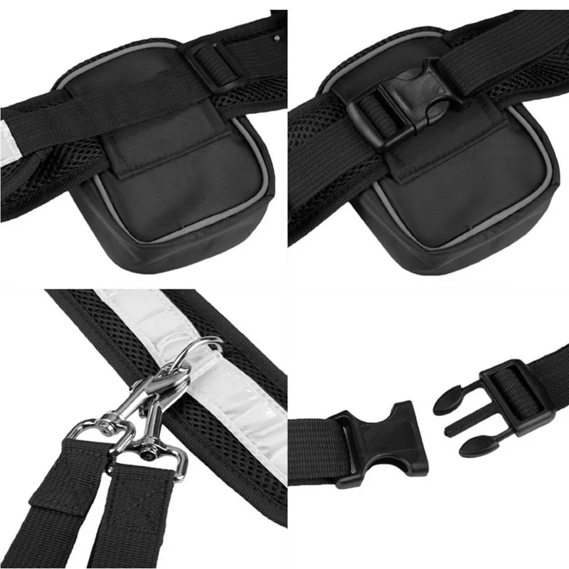 Conjunto de correa para perro, correa el&aacute;stica reflectante para entrenamiento de caminar al aire libre, correr, trotar, suministros para mascotas-1