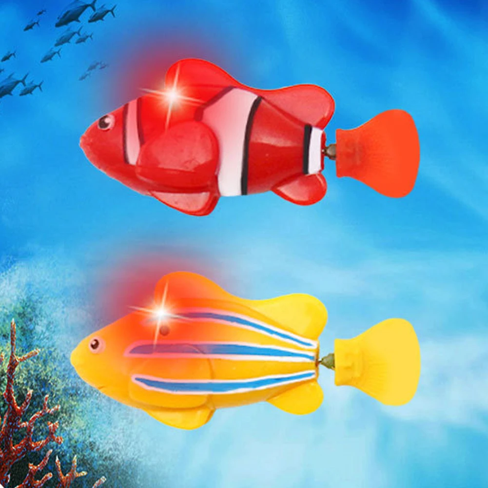 

Electric Fish Baby Bath Toy Cute Animals Swimming Water Toys Float Squeeze Bathing Toys For Baby Toddlers Kids