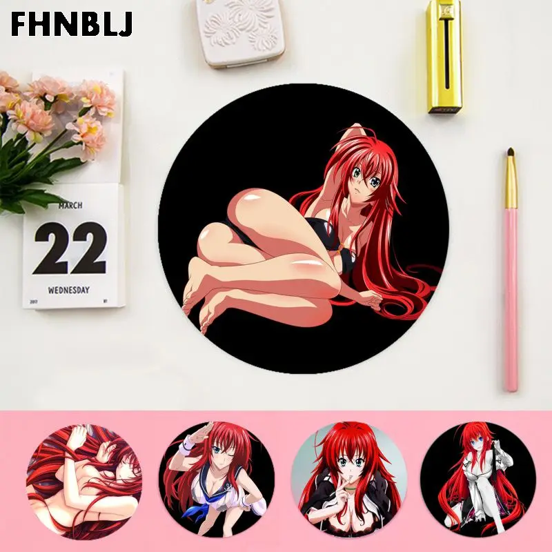 FHNBLJ аниме старшая школа dxd Rias игровой круглый коврик для мыши Компьютерные