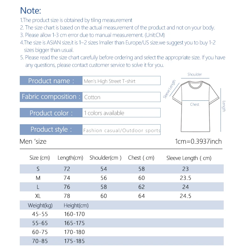 

Men Gradient Printed T-shirt For Summer 100% Cotton Round Neck Men Clothes 2020 Loose Oversized T-shirts High Street Vintage Top