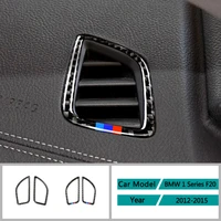 carbon fiber car accessories interior dashboard vent outlet protective cover trim stickers for bmw 1 series f20 2012 2015