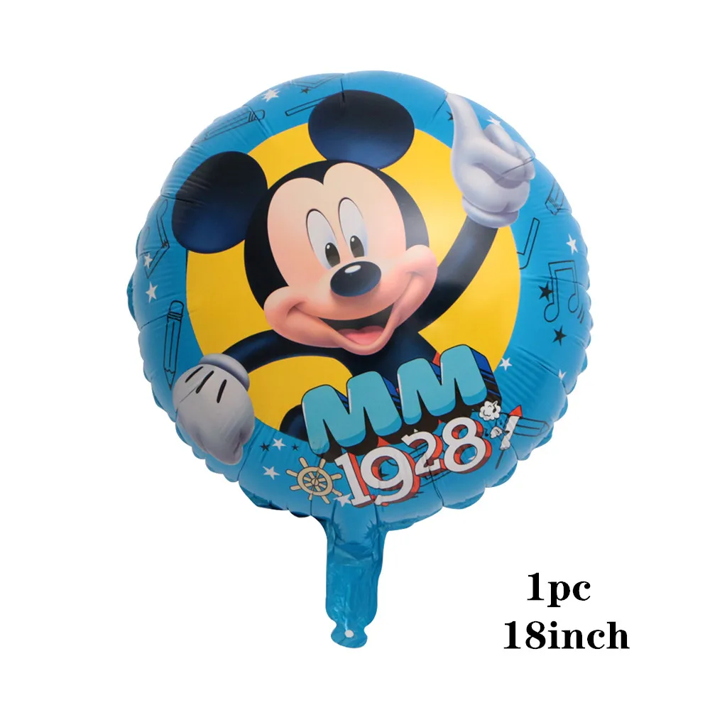 1pc 18inch 1 шт. 116*64 см большая подставка Микки и Минни Маус Фольга воздушные шары, Классические игрушки надувной воздушный шар с гелием на день рождения воздушные шары вечерние поставки - Цвет: 1pc 18inch