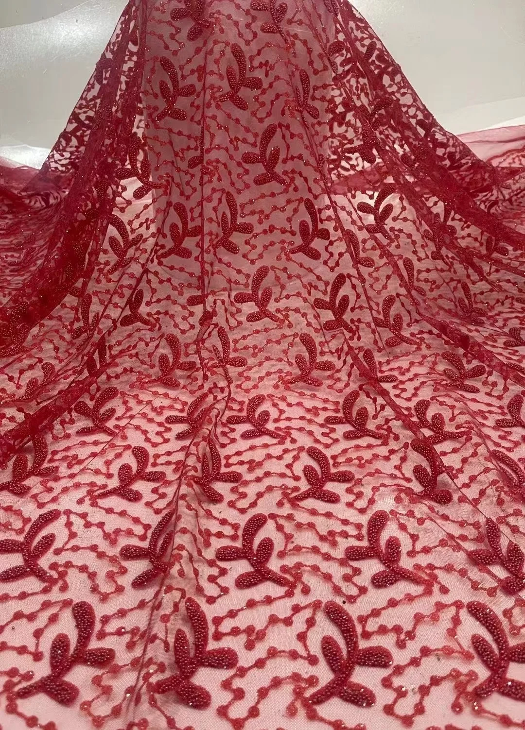 

French Tulle Lace Fabric Exquisite Sequin Lace Fabric High Quality African Sequin Lace Fabric for Evening Party Dress Sewing