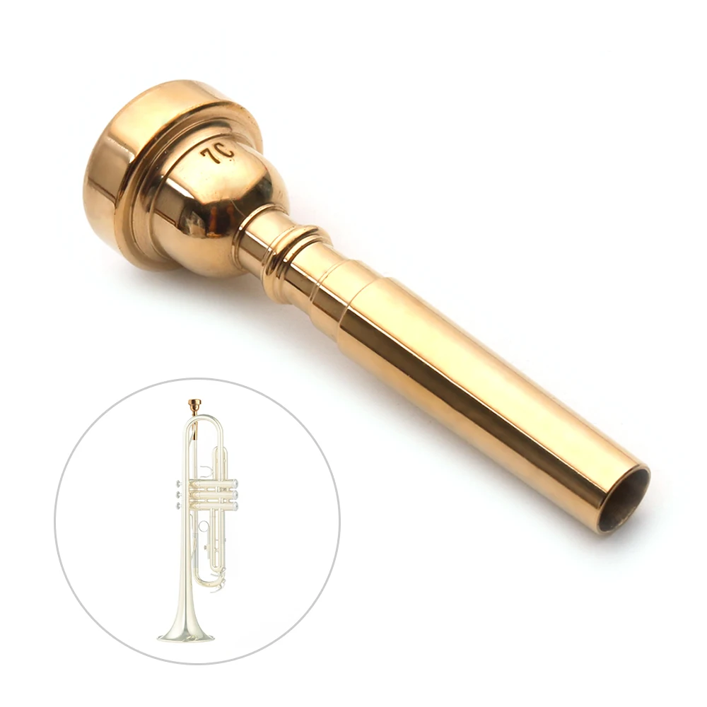 Professional Trumpet Mouthpiece French Horn for Beginner Musical Accessories Parts Gold | Спорт и развлечения