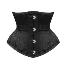 Corset gothique et cintré à la taille, bustier steampunk, haut d'entraînement, lingerie sexy, ceinture amincissante  (4)