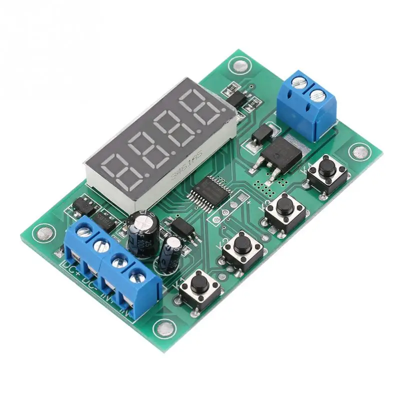 Реле времени задержка цикла постоянного тока 7 24 В многофункциональное