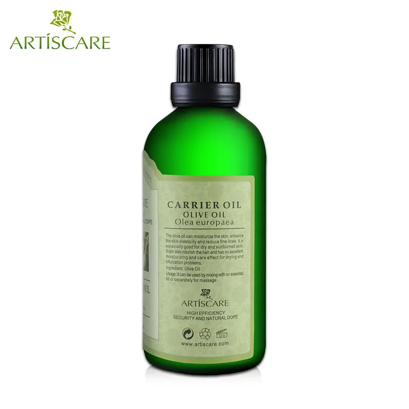 ARTISCARE 100% натуральное оливковое базовое масло 100 мл для сухой кожи увлажняющий