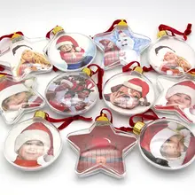 Clear Xmas Tree Hanging Transparent Picture Frame Ornament DIY Five-star Ball Christmas Holiday Party Valentine's Day Decor Clear Xmas Tree Hanging Transparent Picture Frame Ornament DIY Five-star Ball Christmas Holiday Party Valentine's Day Decor