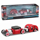 Maisto 1:64 Mercedes-Benz Porsche Форд Buick прицеп имитационная модель автомобиля модели брелок для автомобильных ключей, игрушка мужской Коллекция подарков