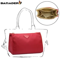 bamader quality waterproof nylon makeup storage bag multifunction insert travel women cosmetic bag zipper organizer bag liner