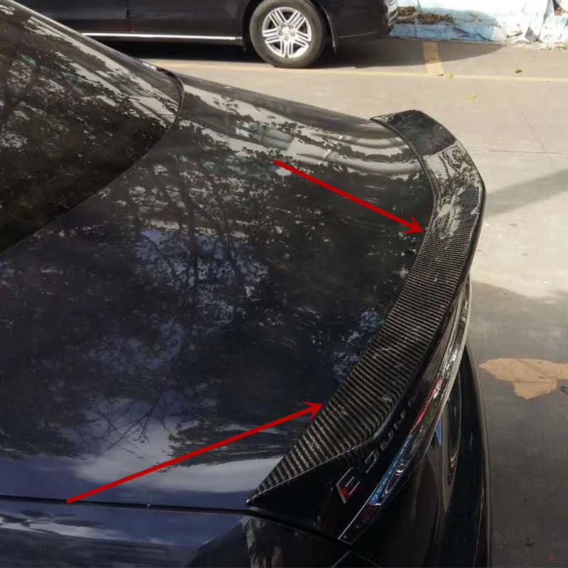 W213 модифицированный карбоновый задний багажник багажное отделение спойлер