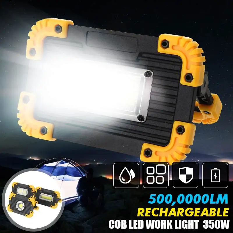 

5000000 LM COB LED Floodlight USB Charging Rechargeable Spot Work Lamp Outdoor Camping Portable Led Searchlight Rechargeable