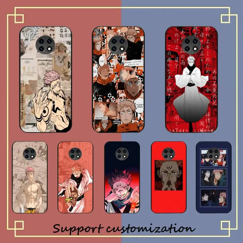 

Jujutsu Kaisen Ryomen Sukuna Phone Case For Xiaomi Redmi Note 8A 7 5 Note8pro 8T 9Pro TPU Coque for note 6pro Funda Capa