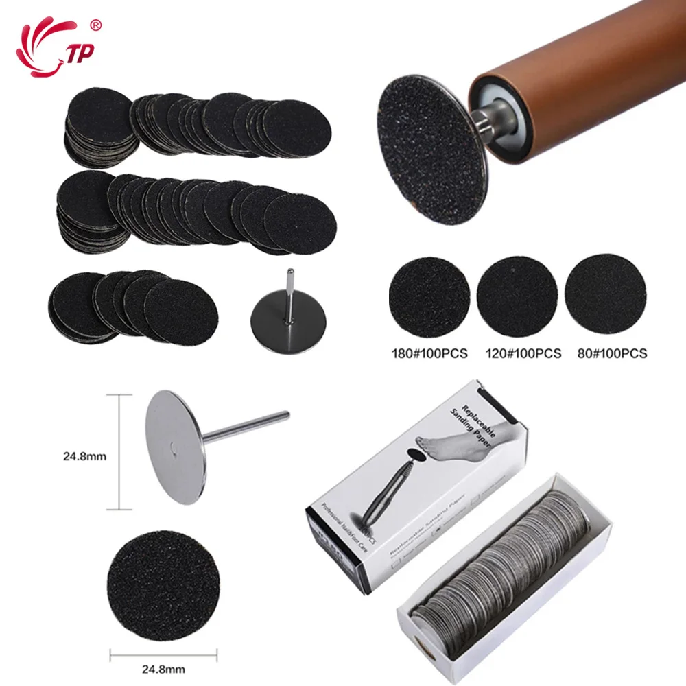 100 шт./упак. пилки для ног заменяют шлифовальную ткань педикюра Φ уход за ногами