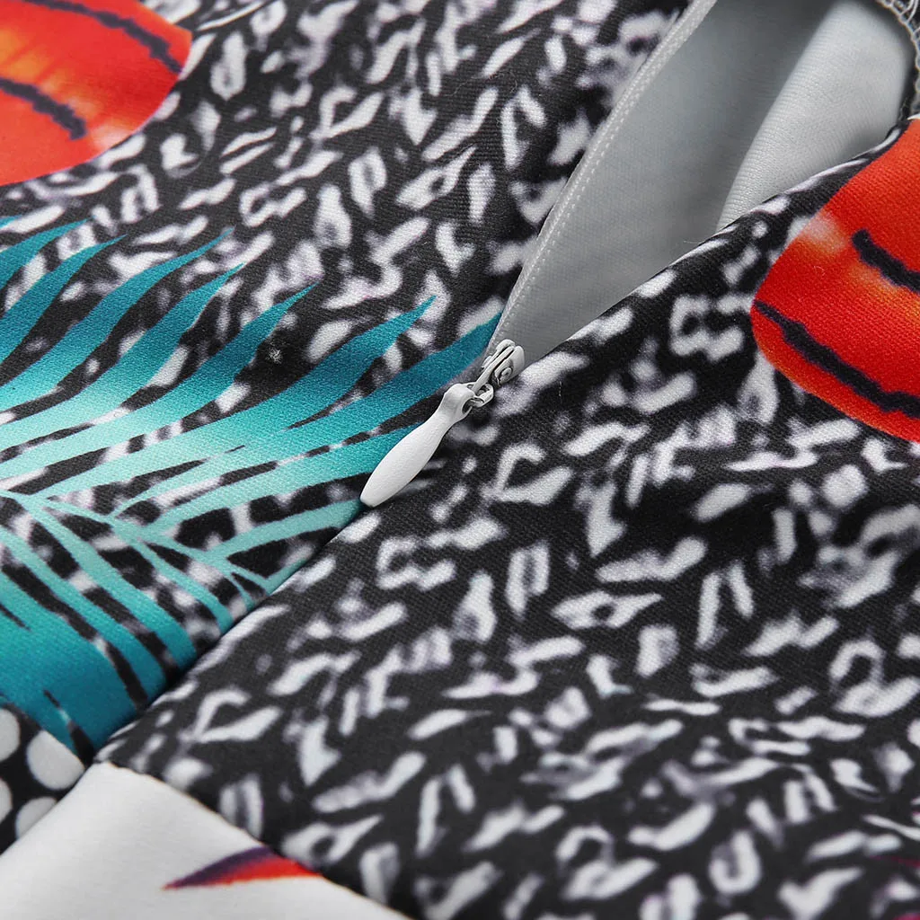 Женский сексуальный комбинезон с круглым вырезом Свободный Длинный без рукавов