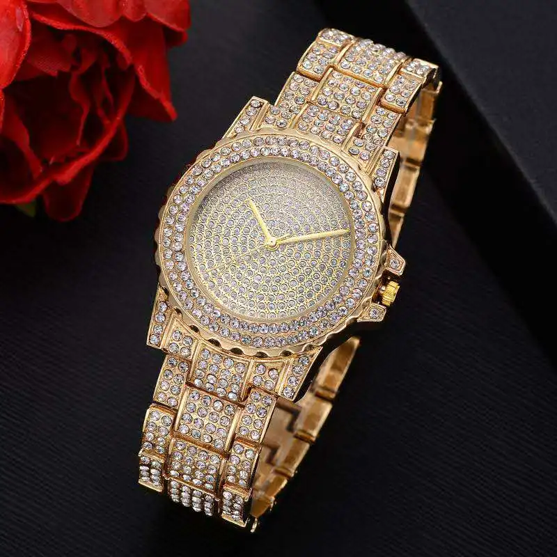 Iced Out часы Роскошные Дата кварцевые наручные мужские s часы с Micropave CZ часы из нержавеющей стали для женщин мужчин хип-хоп ювелирные изделия