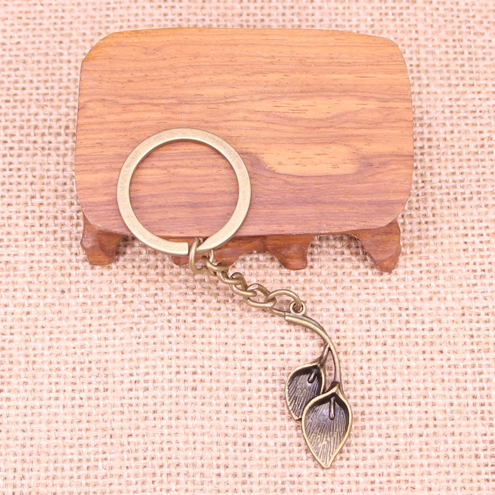 Новинка модный брелок 40x14 мм подвеска в виде ветки листьев мужская бижутерия