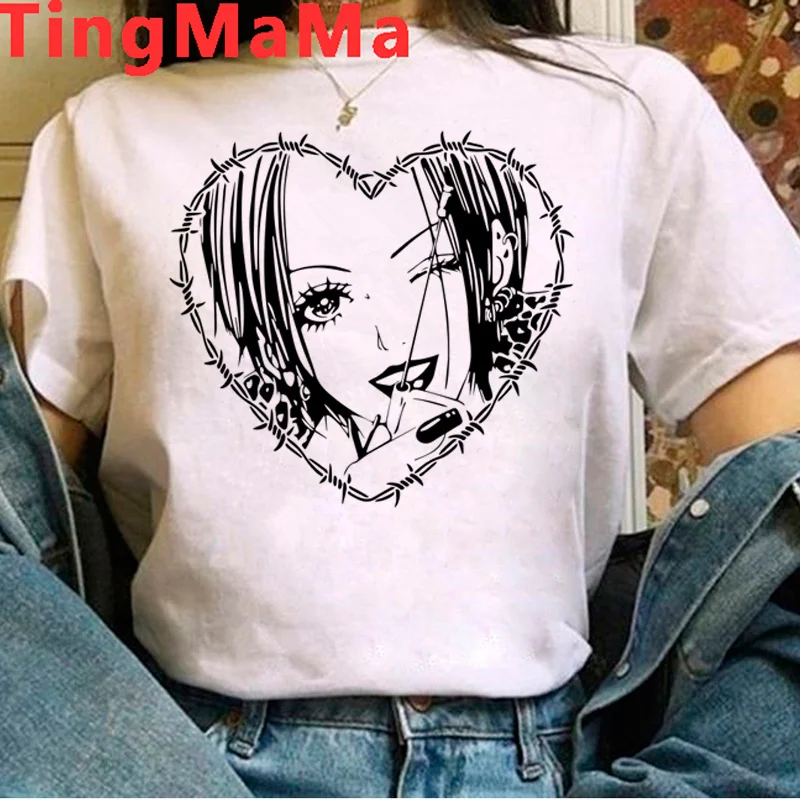 

Нана Осаки Нана аниме одежда футболка женская ольччан пара одежда белая футболка винтажная каваи футболка ольччан каваи