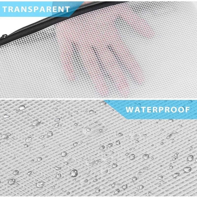

Zipper Pouch Document Bag(6 Colors,30 Pack),Letter Size Waterproof Document Pouch for School Office Supplies