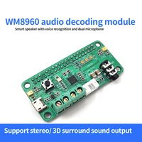 wm8960 hi fi sound card hat for raspberry pi stereo codec playrecord i2s port dual micphone voice recognition board