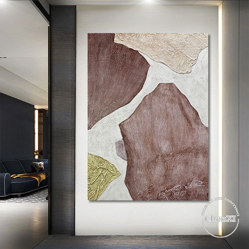 

Free Shipping Abstract Oil Painting Wall Canvas Office Art Hand Picture Modern Idea Artwork For Sleeping Room Unframed Hot Sale