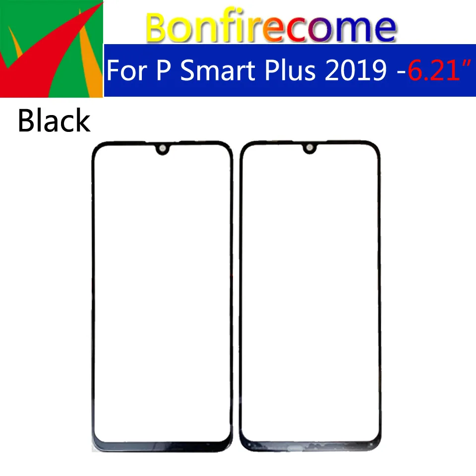 Сенсорный экран 6 21 дюйма для Huawei P Smart Plus 2019 передний Внешний стеклянный объектив