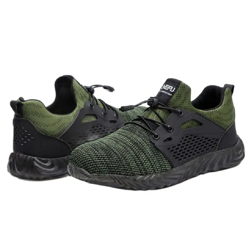 

chaussures zapatos Breathable Men's Safety Shoes Sneakers Steel Toe Cap Comfortable Lightweight Industry Work shoes Boots