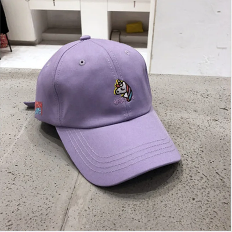 

Ins Cute Unicorn Embroidery Baseball Hat Summer Sunscreen Sunshade Outdoor Leisure Cap Fashion Wild Unisex