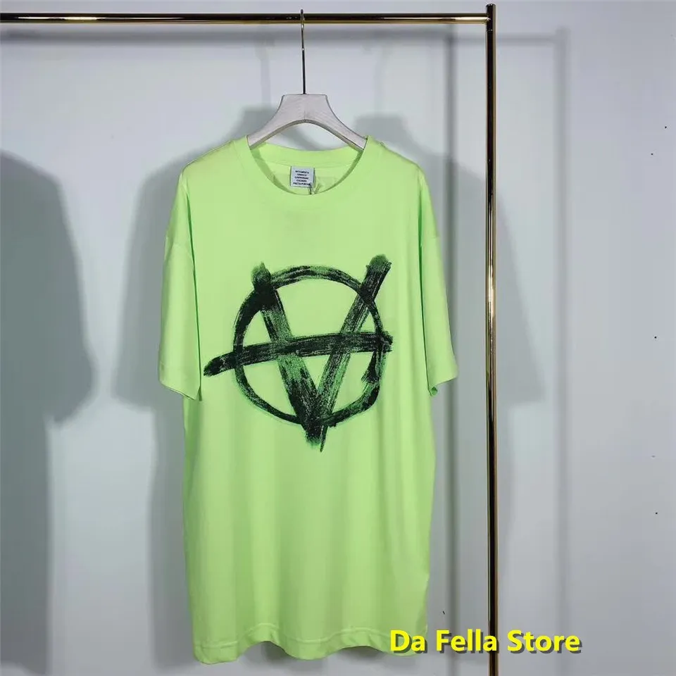 VETEMENTS футболка с анархическим принтом логотипа Vetements 2020 для мужчин и женщин