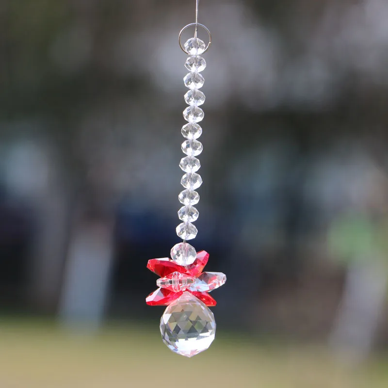 1 шт. сверкающий хрустальный шар Ловца солнца Призма подвеска автомобильный Шарм