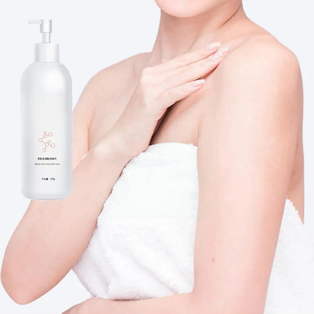 

250 мл Niacinamide отбеливающий крем для тела увлажняющий лосьон для кожи уход Пополнение кожи сухой глубокий крем Отбеливание тела W0w2