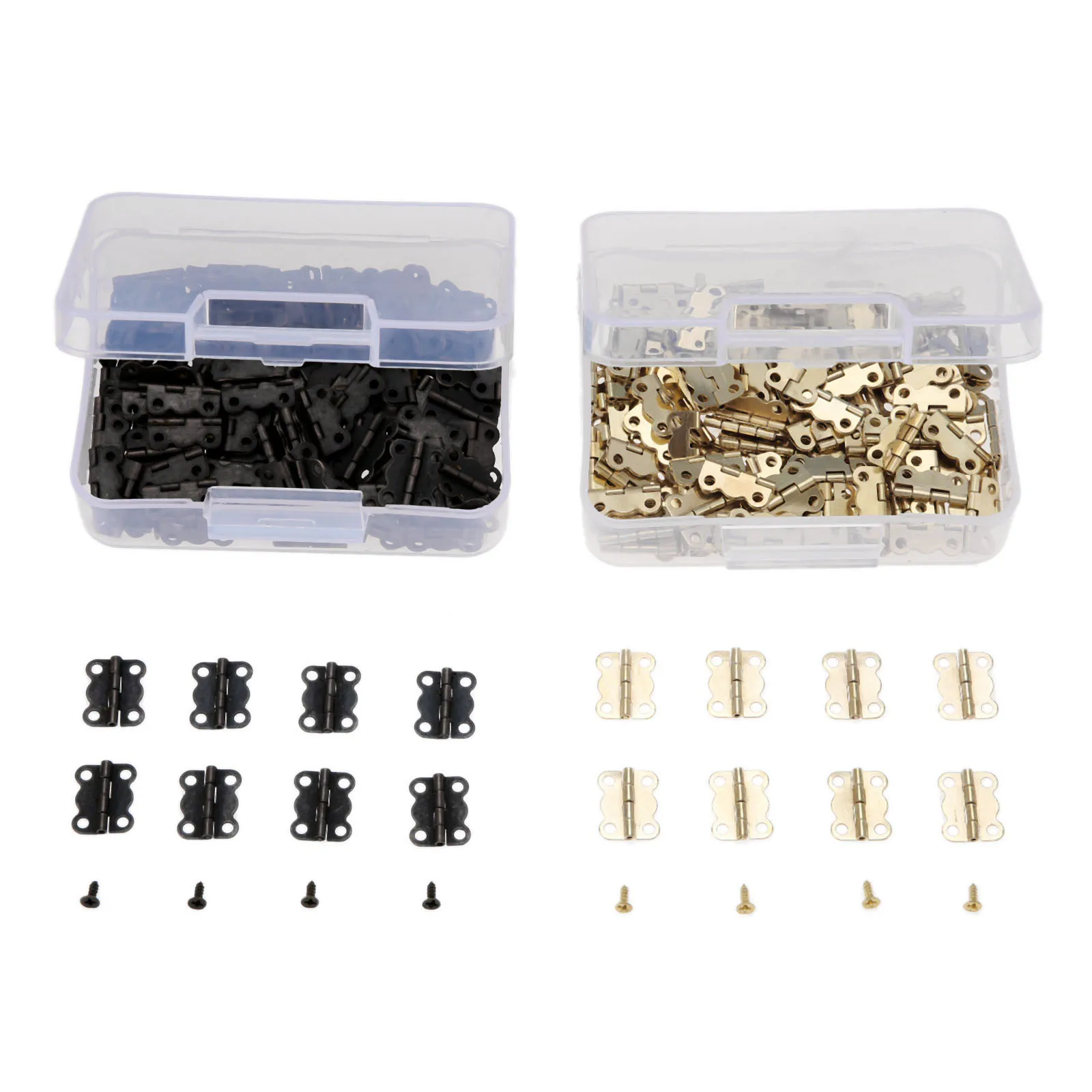 

200 шт. железные двери шкафа мебели из нержавеющой стали ювелирные изделия из Коробки декоративные петли мебельной фурнитуры 16*12 мм