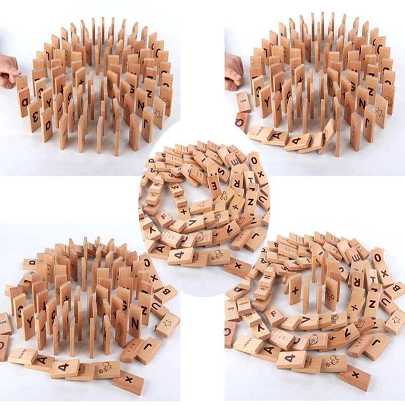 

81 pieces of domino building blocks for children's early education
