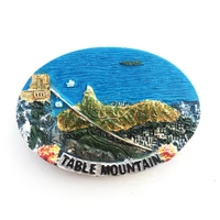 qiqipp travel commemorative magnetic refrigerator magnet 3d landscape decoration crafts of table mountain cape town africa