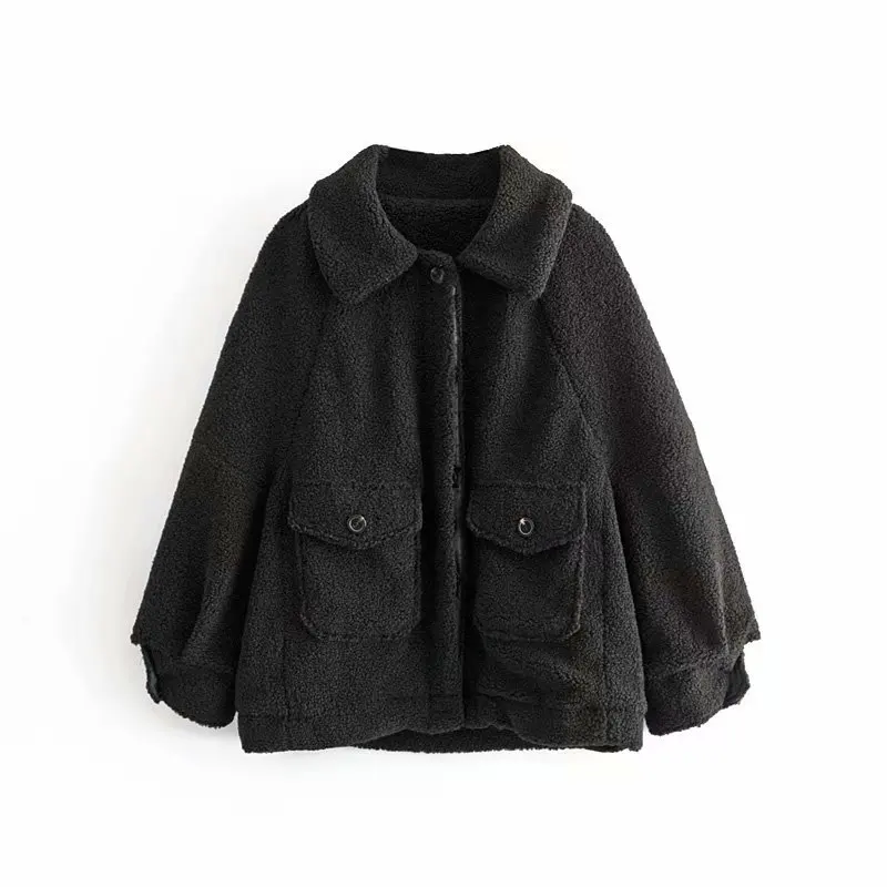 Эффект европейской и американской моды пальто с мехом AAZZ80-9502