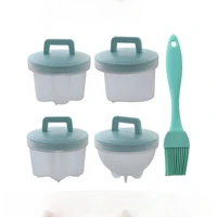 5pcsset food grade soft silicone egg poacher breakfast steamed egg mould cook poach cup kitchen cooking tools cooking gadgets