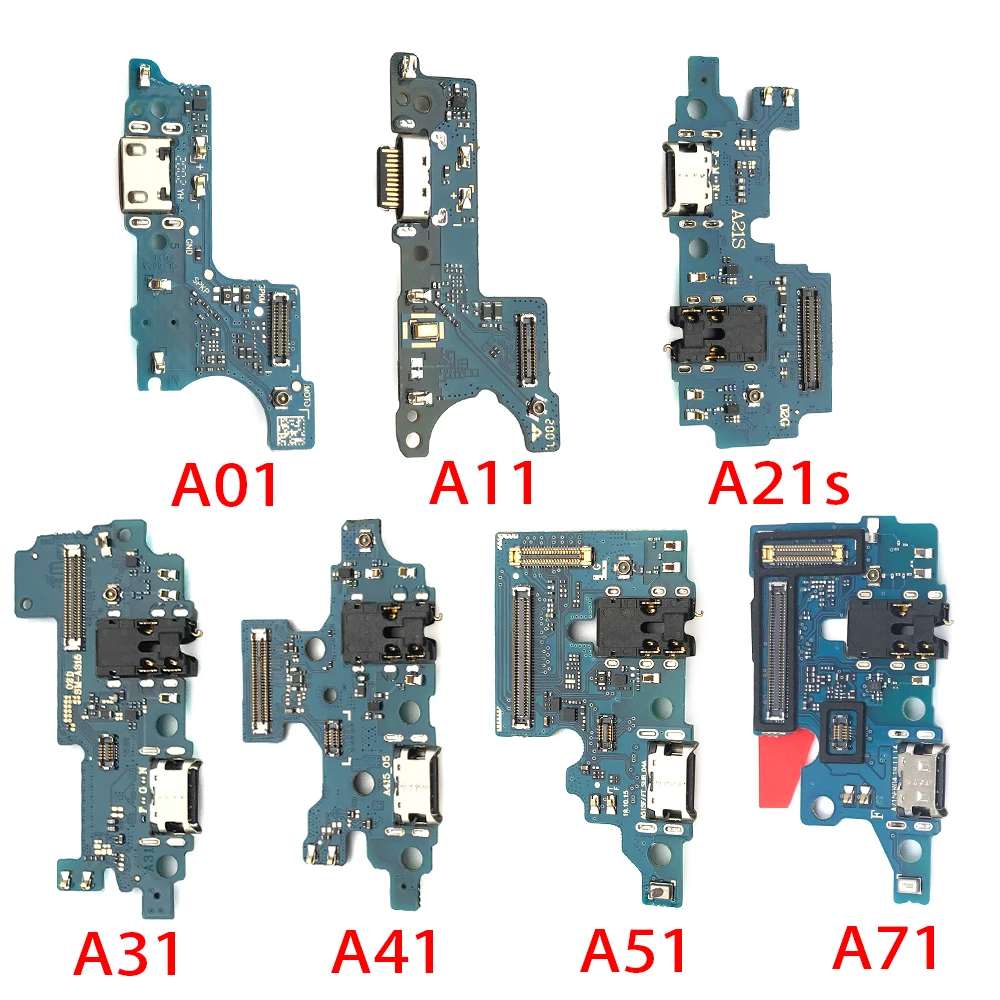 

5 шт./Лот USB зарядная плата Разъем Порт гибкий для Samsung A01 A11 A12 A21 A21S A31 A41 A51 A71 зарядная плата гибкий кабель