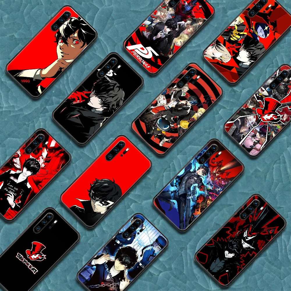 Чехол для телефона Persona 5 Take Your Heart P5 Huawei P Mate 10 20 30 40 Pro Lite Smart 2019 2021 черный мягкий
