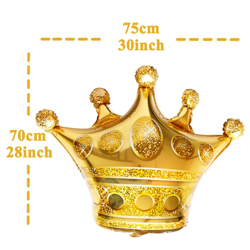 crown Большой бокал для шампанского, вина, виски, фольгированные воздушные шары с днем рождения, украшение для взрослых, товары для свадебной вечеринки, 18, 21, 25, 30, 40, 50, 60 - Цвет: crown