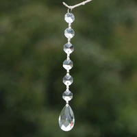 10pcslot clear chandelier glass crystals lamp prisms parts hanging drops pendants lamp lighting accessories