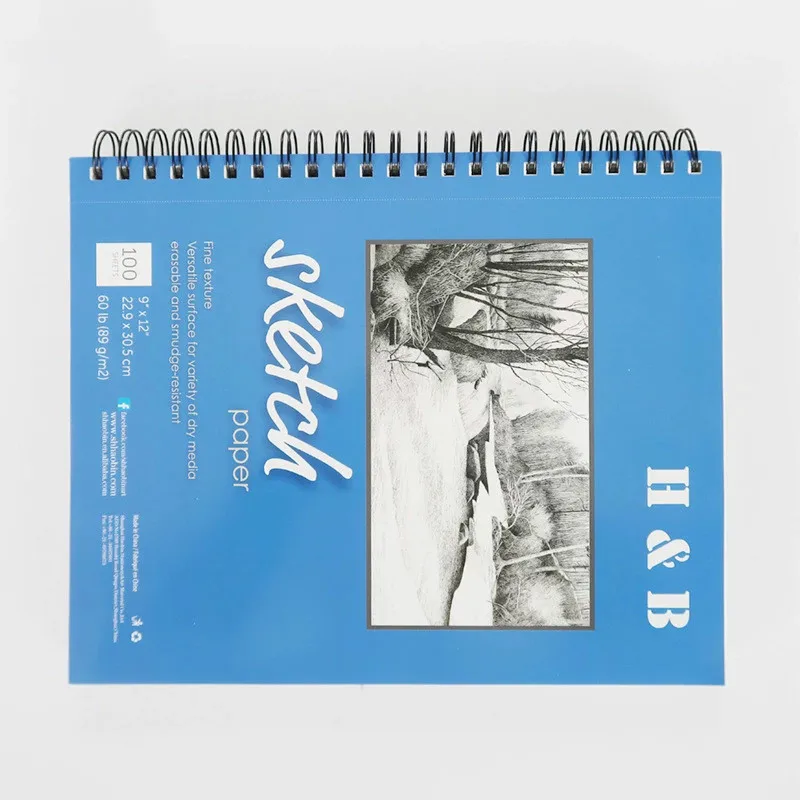 Paper Coil Sketch Notebook Graffiti Painting Blank Notepad | Канцтовары для офиса и дома