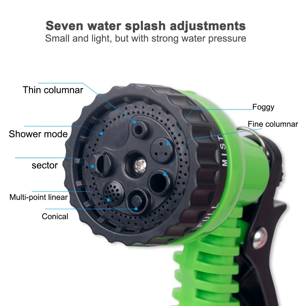 Лидер продаж растягивающийся гибкий садовый шланг для полива автомобиля 25-150FT