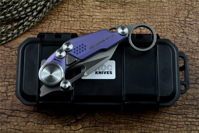 NOC M390 лезвие MT06 Karambit складной нож Титан TC4 ручка шарикоподшипник Флиппер Открытие