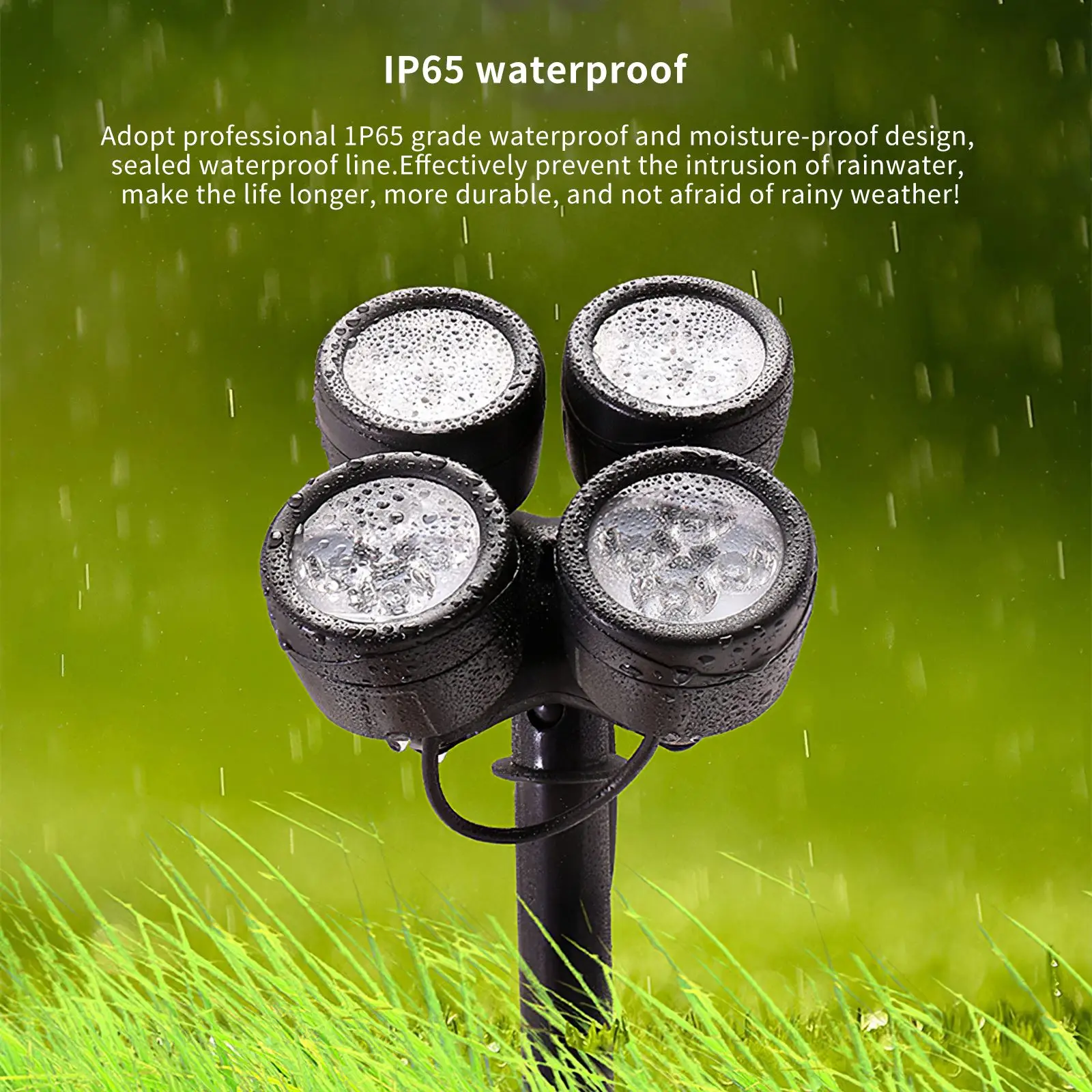 

СВЕТОДИОДНЫЙ цветной наземный светильник, уличный светильник для газона, вращающийся на 360 градусов, водонепроницаемый декоративный свети...