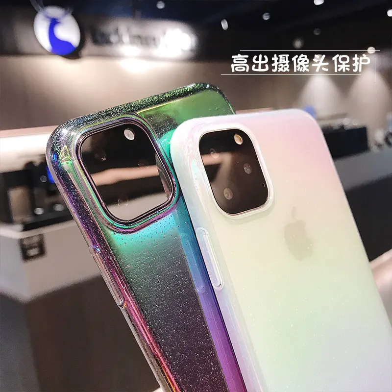 Роскошный Радужный 3D чехол для телефона iphone 11 Pro Max 6 s 7 8 plus X XR XS прозрачный жесткий