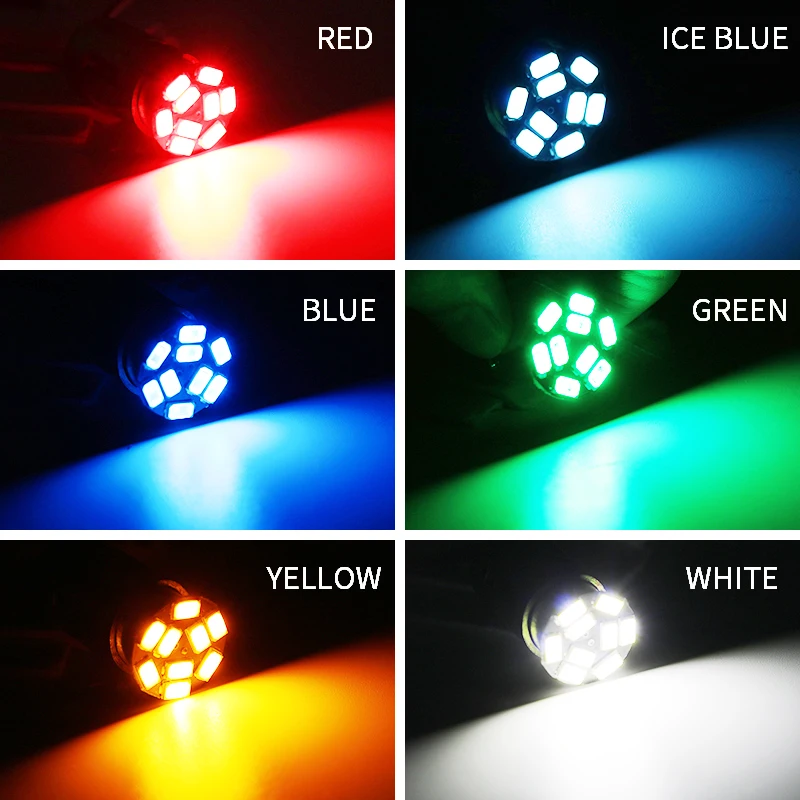10X 5630 8smd 1156 P21W BA15S 1157 P21 5W BAY15D светодиодная автомобильная лампа Оранжевый Зеленый