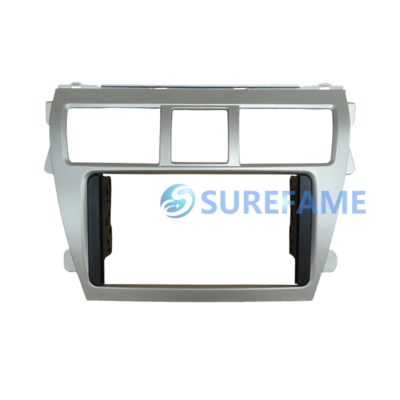 Автомобильная радиопанель для Toyota Vios 2007-2012 Belta 2005-2008 Yaris Sedan 2006 + Fascia Stereo GPS Dash Kit Trim