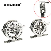 winter ice fishing reel portable full metal fly reel aluminum right fly fishing wheel front wheel bass casting fishing pesca