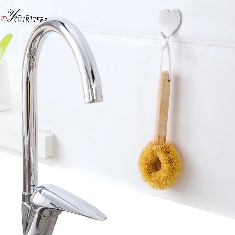 OYOURLIFE натуральная зеркальная кухонная щетка для мытья посуды сковорода миска