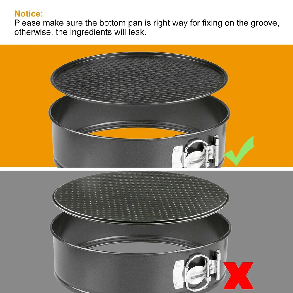 

3PCS/SET Non-Stick Cake Pan Baking Pan Mold Baking Tool DIY Detachable Mould Kitchen Supplies Utensilios De Cocina
